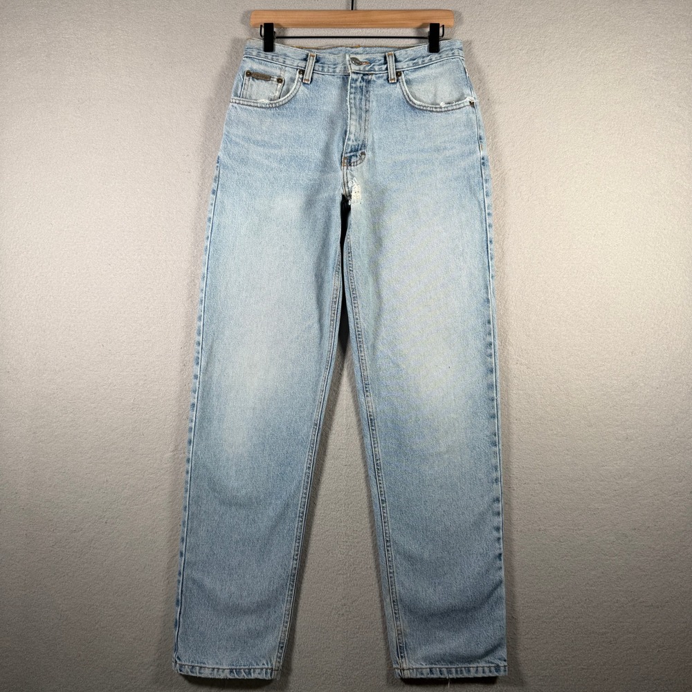 Vintage Calvin Klein Light Wash Straight Leg Jeans USA Made 29x31 Light Blue